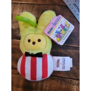 Peeps x Hello Kitty and Friends Yellow Bunny Backpack Clip Plush Sanrio Circus